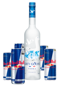 Grey Goose + 5 Red Bul