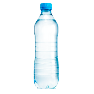 Água mineral com gás e sem gás